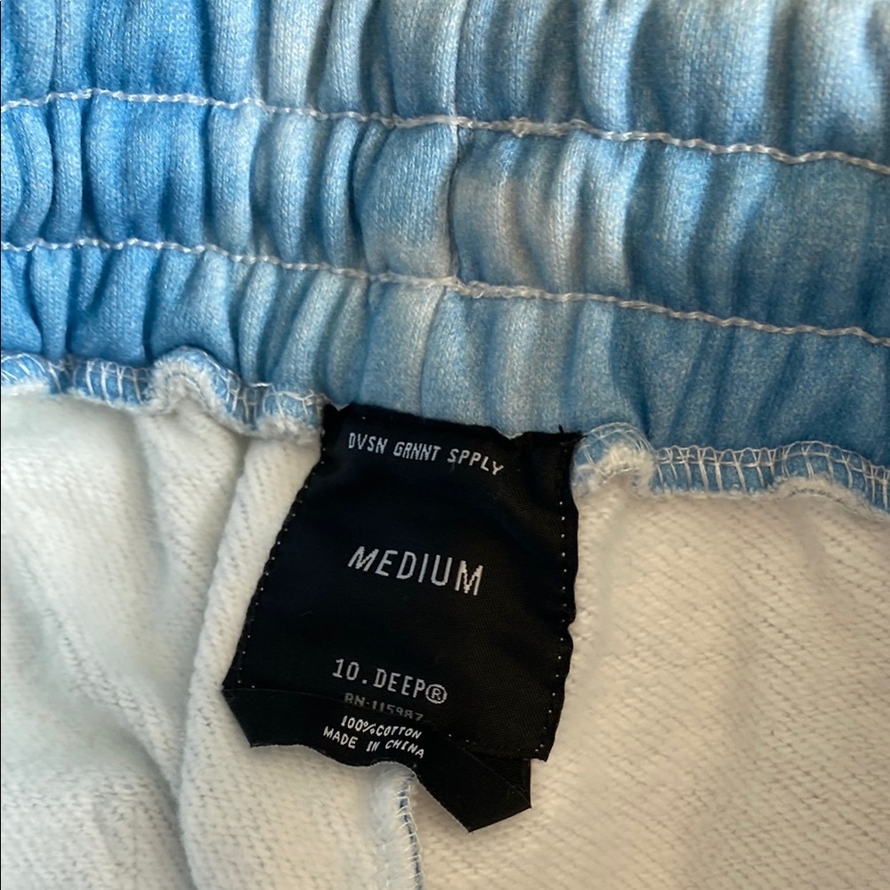 10.Deep Mens Cloud Print Joggers - Blue - Picture 3 of 4
